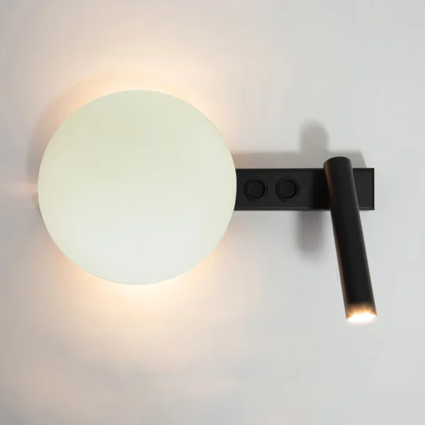 Kinkiet w stylu modern classic HOTEL MOOD C z kloszem, 2 × G9 – Sigma Lighting 41367