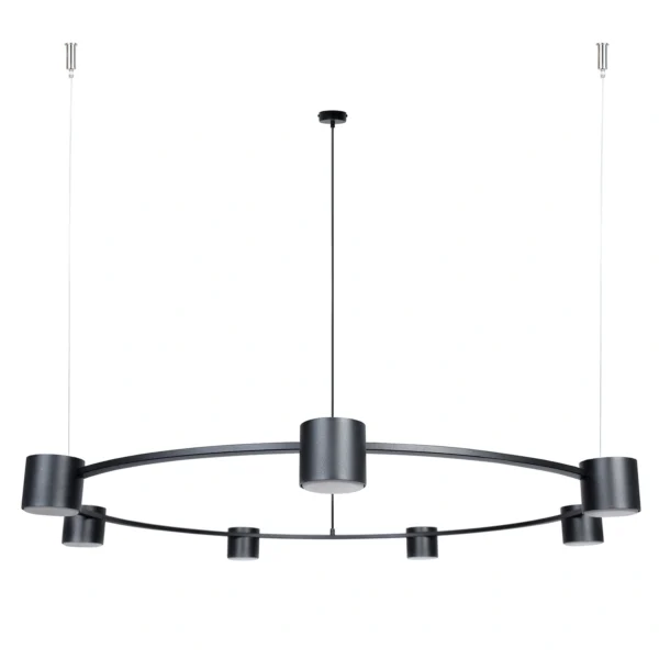 Lampa wisząca nowoczesna KODO 7 czarny, 7 × GX53 – Sigma Lighting 41336