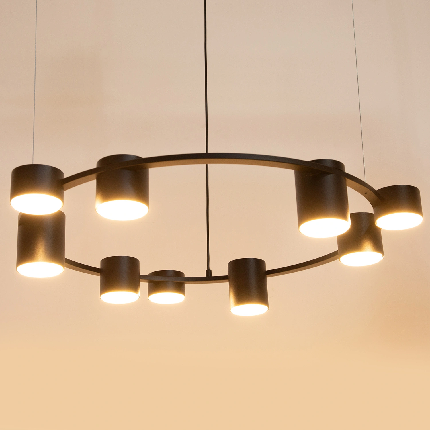 Lampa wisząca nowoczesna KODO 9 czarny, 9 × GX53 – Sigma Lighting 41338 - obrazek 2