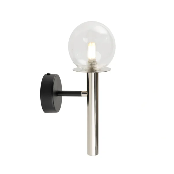 Kinkiet nowoczesny DAISY 1 srebrny/transparentny, 1 × G9 – Sigma Lighting 40755