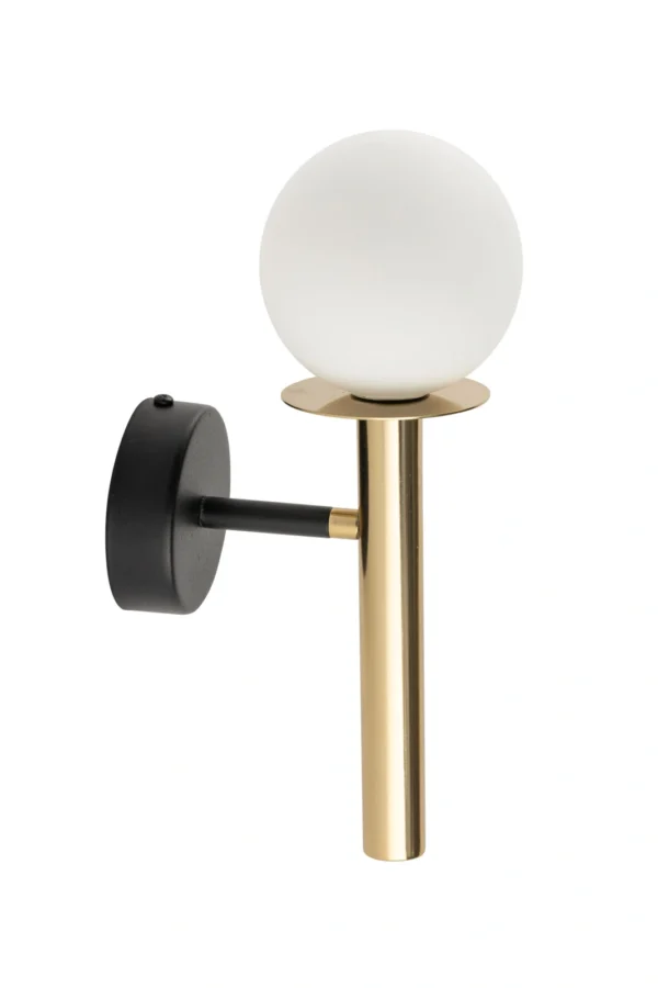 Kinkiet nowoczesny DAISY 1 złoty/biały, 1 × G9 – Sigma Lighting 40773