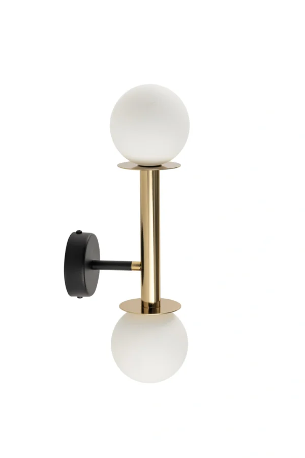 Kinkiet nowoczesny DAISY 2 złoty/biały, 2 × G9 – Sigma Lighting 40774