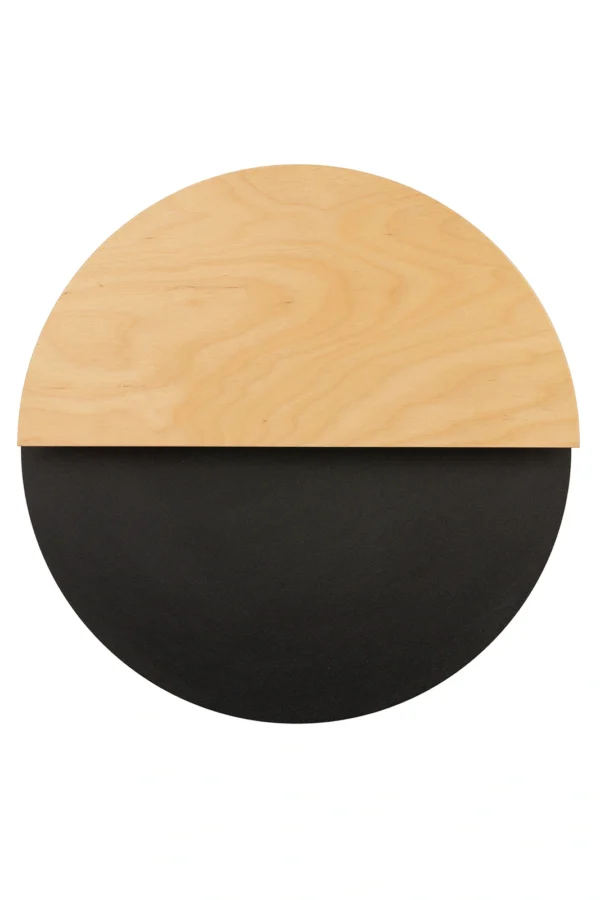 Kinkiet minimalistyczny LUNA M czarny/dąb, LED – Sigma Lighting 40865