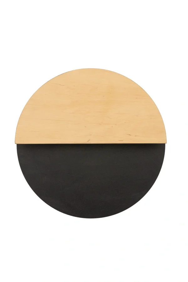 Kinkiet minimalistyczny LUNA S czarny/dąb, LED – Sigma Lighting 40861