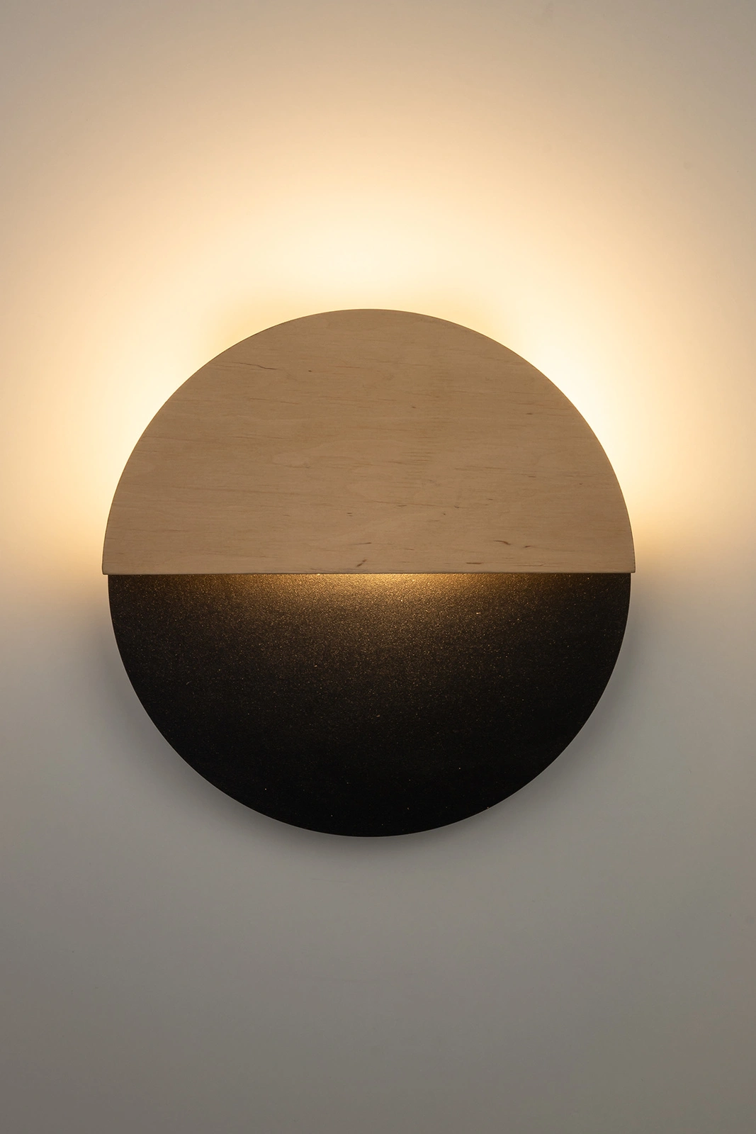 Kinkiet minimalistyczny LUNA S czarny/dąb, LED – Sigma Lighting 40861 - obrazek 2