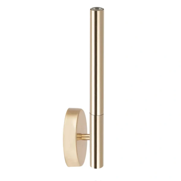 Kinkiet minimalistyczny SOPEL LUX SOPEL PREMIUM 1 złoty szczotkowany, 1 × G9 – Sigma Lighting 40961
