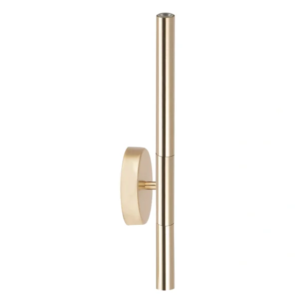 Kinkiet minimalistyczny SOPEL LUX SOPEL PREMIUM 2 złoty szczotkowany, 2 × G9 – Sigma Lighting 40962