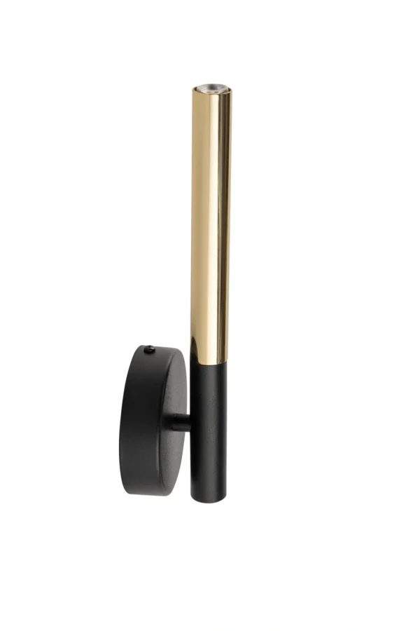 Kinkiet minimalistyczny SOPEL LUX 1 czarny/złoty, 1 × G9 – Sigma Lighting 40741