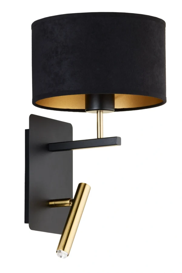 Kinkiet w stylu modern classic MARII czarny/złoty, 2 × E27 – Sigma Lighting 41837