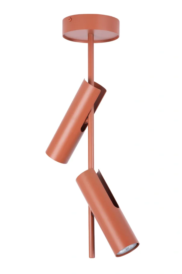 Kinkiet minimalistyczny LEDA 2 ceglany, 2 × GU10 – Sigma Lighting 41147