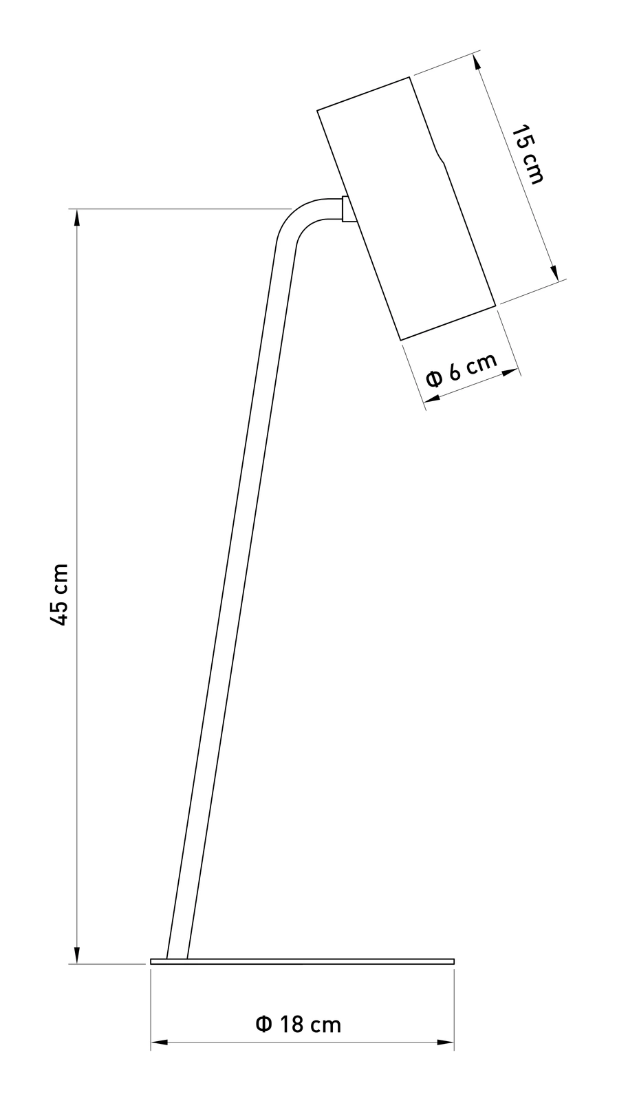 Lampa stołowa minimalistyczna LEDA ceglany – Sigma Lighting 41742 - obrazek 2