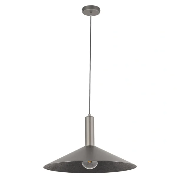 Lampa wisząca nowoczesna CAPRI S srebrny, 1 × E27 – Sigma Lighting 41012