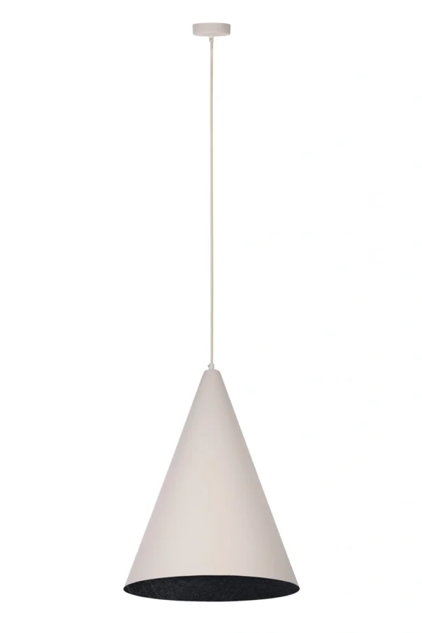 Lampa wisząca nowoczesna VESUVIO beżowy/czarny S, 1 × E27 – Sigma Lighting 41071