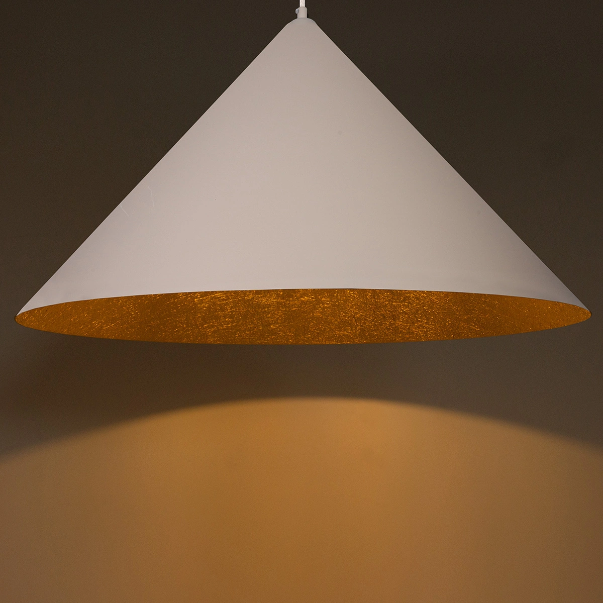 Lampa wisząca nowoczesna VESUVIO beżowy/złoty M 1xE27, 1 × E27 – Sigma Lighting 41067 - obrazek 2
