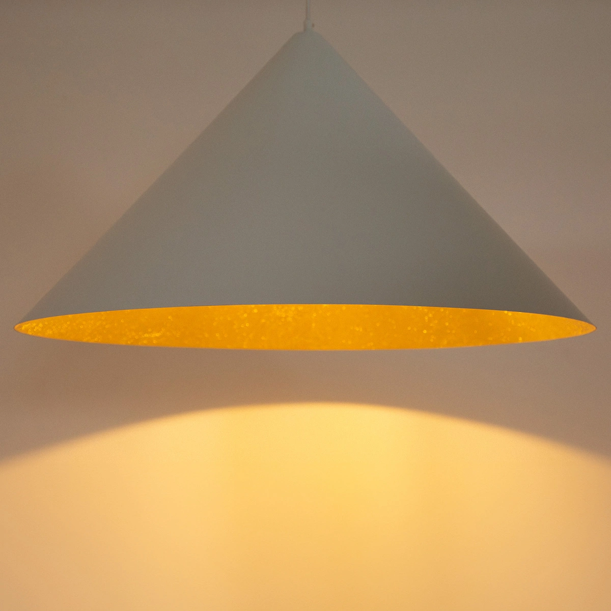 Lampa wisząca nowoczesna VESUVIO biały/złoty M 1xE27, 1 × E27 – Sigma Lighting 41027 - obrazek 2