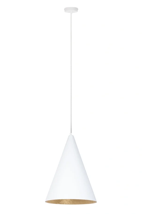 Lampa wisząca nowoczesna VESUVIO biały/złoty S, 1 × E27 – Sigma Lighting 41026