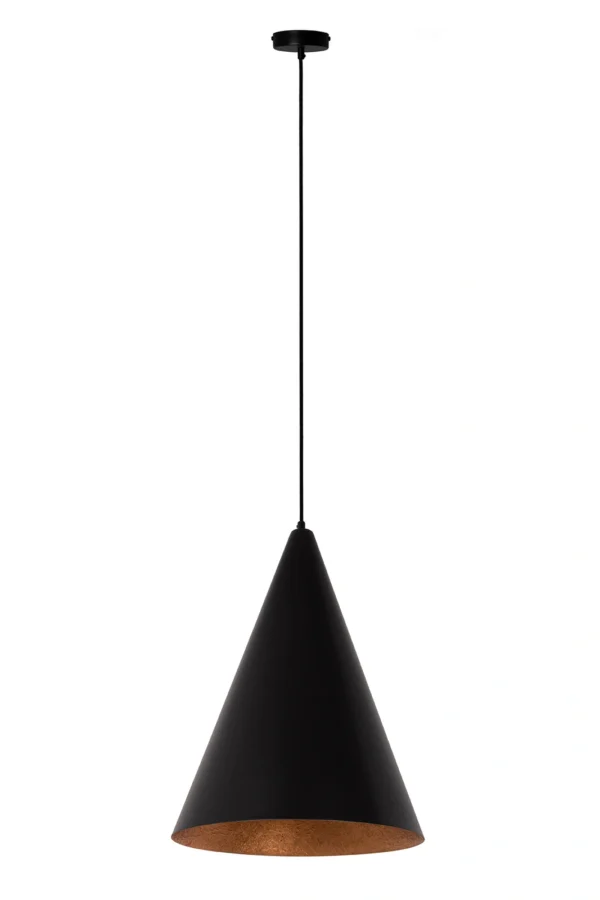 Lampa wisząca nowoczesna VESUVIO czarny/miedziany S, 1 × E27 – Sigma Lighting 41041