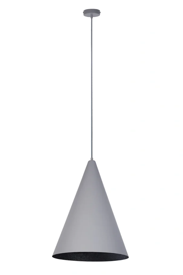 Lampa wisząca nowoczesna VESUVIO szary/czarny S, 1 × E27 – Sigma Lighting 41051