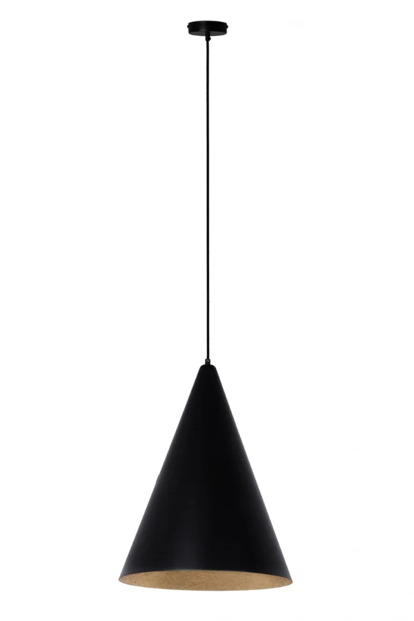 Lampa wisząca nowoczesna VESUVIO czarny/złoty S, 1 × E27 – Sigma Lighting 41036