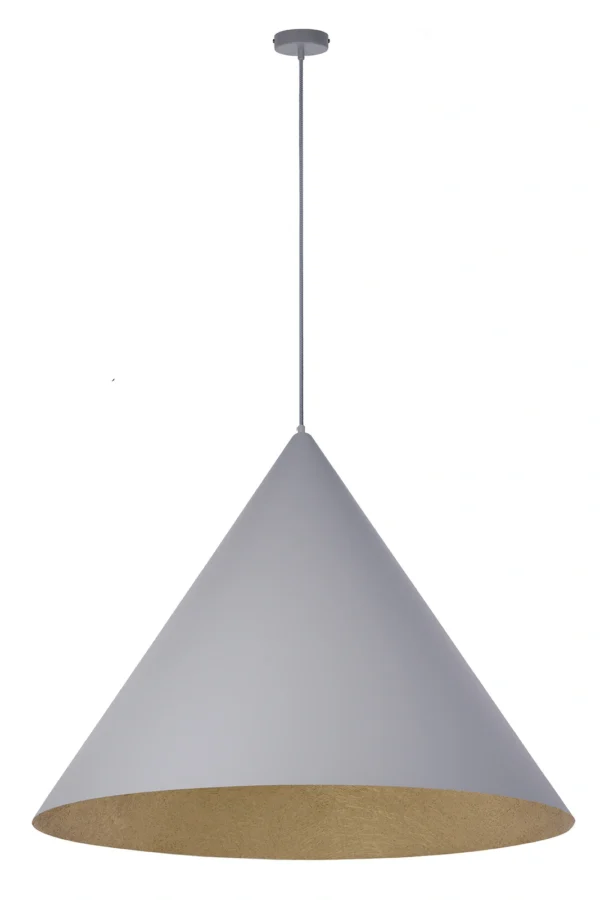 Lampa wisząca nowoczesna VESUVIO szary/złoty L 1xE27, 1 × E27 – Sigma Lighting 41049