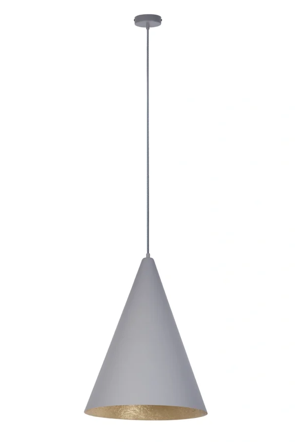 Lampa wisząca nowoczesna VESUVIO szary/złoty S, 1 × E27 – Sigma Lighting 41046