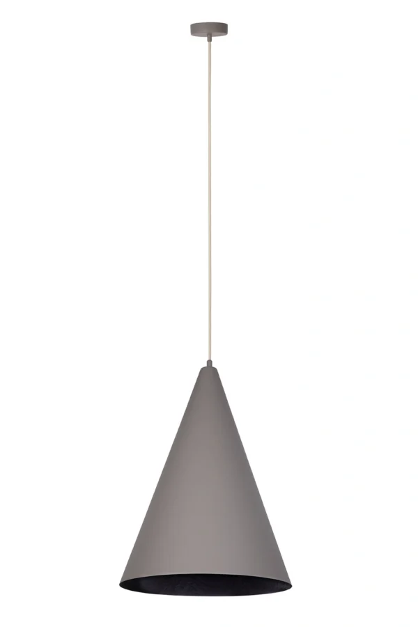 Lampa wisząca nowoczesna VESUVIO taupe/czarny S, 1 × E27 – Sigma Lighting 41061