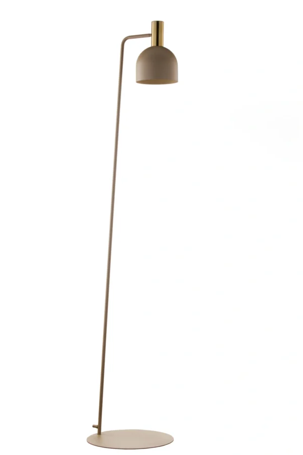 Lampa podłogowa minimalistyczna VITRUM GOLD podłogowa DZWONEK złoty szczotkowany /ciepły beż, 1 × E27 – Sigma Lighting 41722