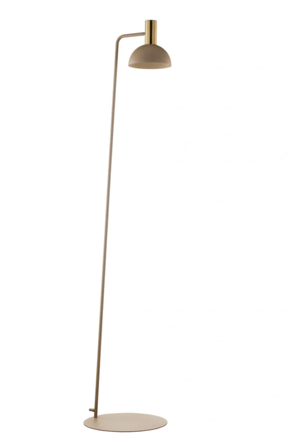 Lampa podłogowa minimalistyczna VITRUM GOLD podłogowa KOPUŁA S złoty szczotkowany /ciepły beż, 1 × E27 – Sigma Lighting 41721