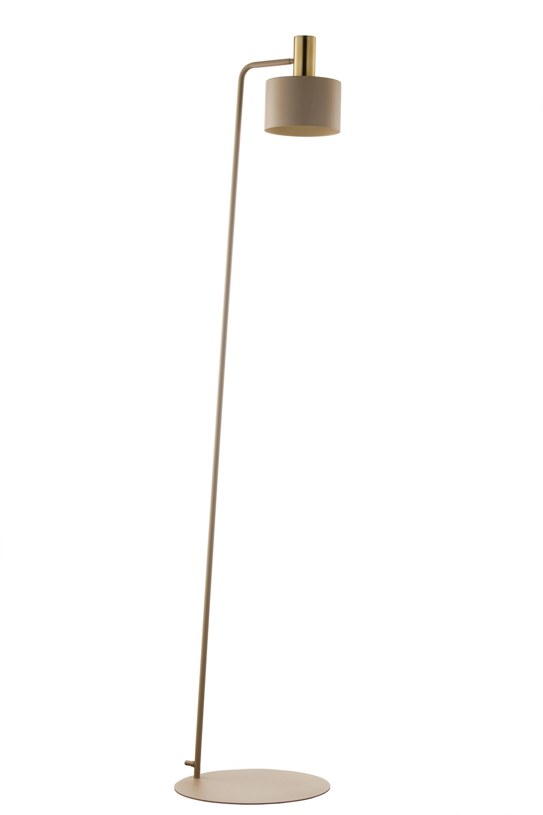 Lampa podłogowa minimalistyczna VITRUM GOLD podłogowa WALEC złoty szczotkowany /ciepły beż, 1 × E27 – Sigma Lighting 41723