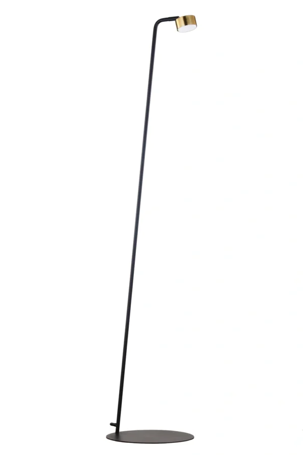 Lampa podłogowa minimalistyczna BAR podłogowa czarny/złoty, LED – Sigma Lighting 41711