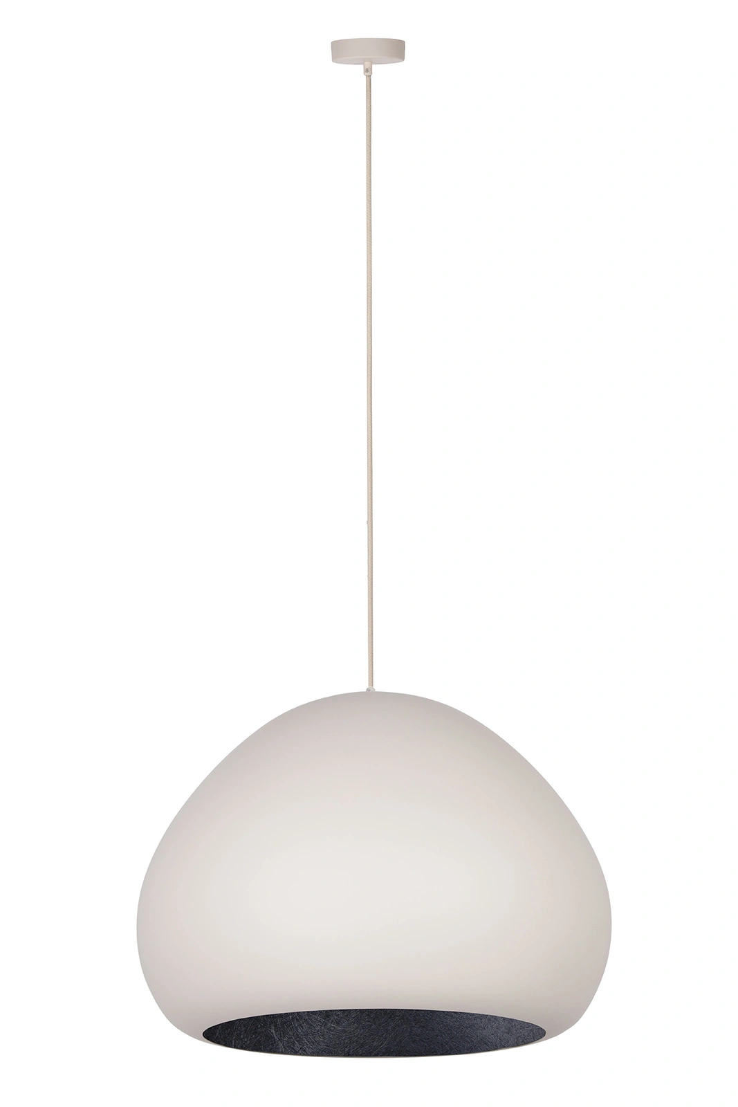 Lampa wisząca nowoczesna LAVA beżowy/czarny, 1 × E27 – Sigma Lighting 41083