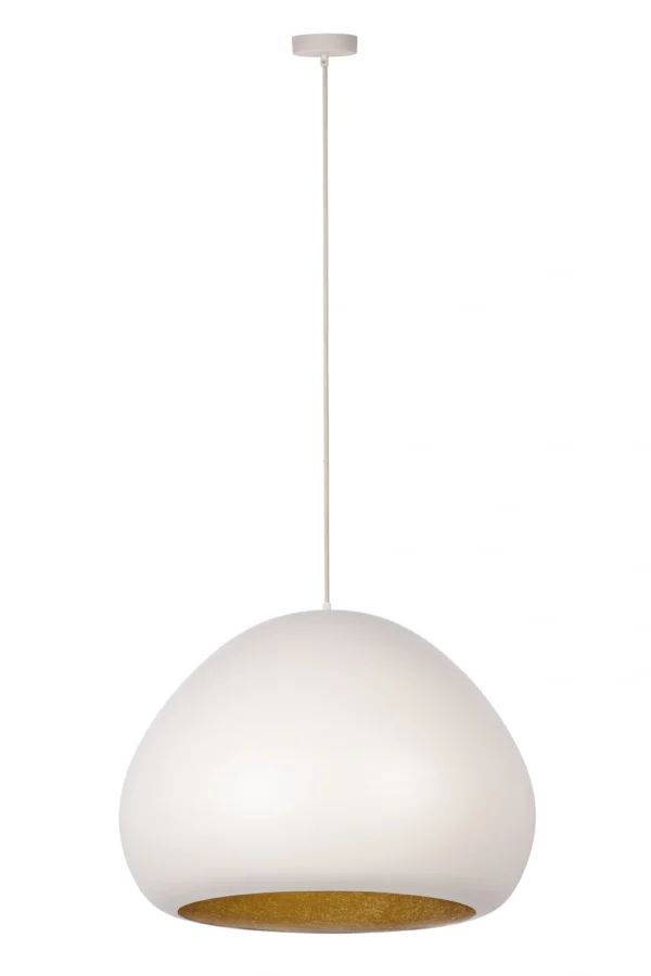 Lampa wisząca nowoczesna LAVA beżowy/złoty, 1 × E27 – Sigma Lighting 41082