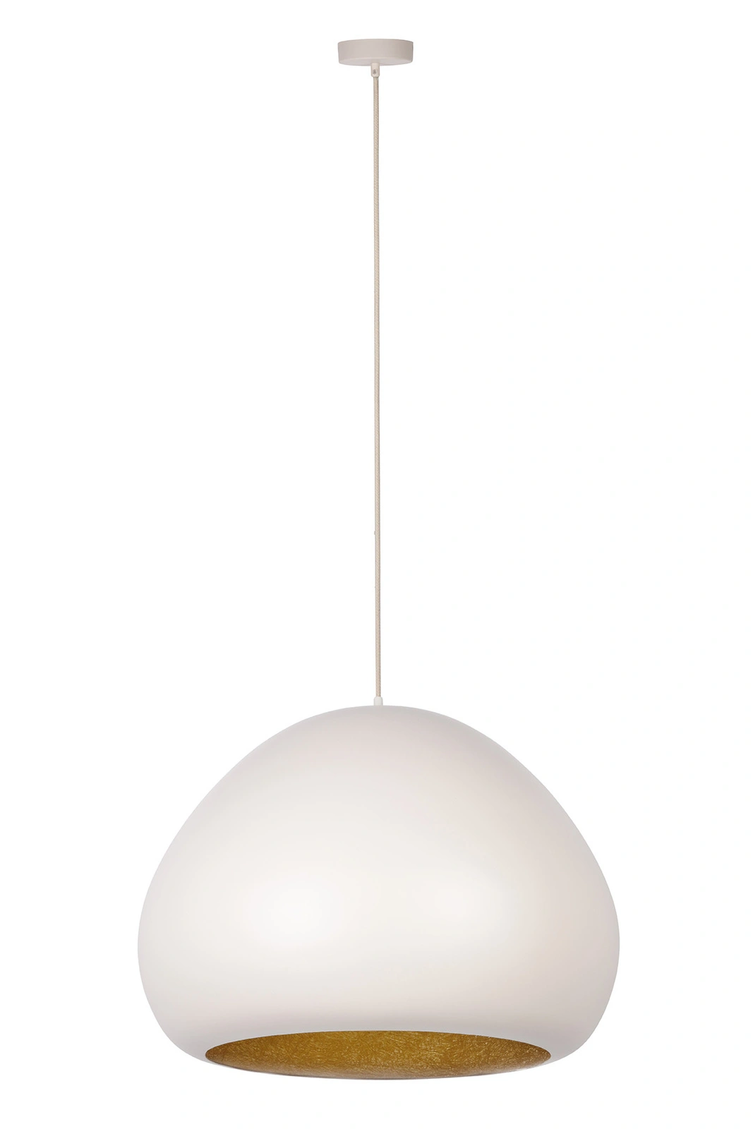 Lampa wisząca nowoczesna LAVA beżowy/złoty, 1 × E27 – Sigma Lighting 41082