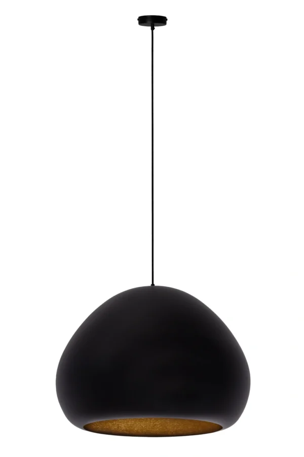 Lampa wisząca nowoczesna LAVA czarny/złoty, 1 × E27 – Sigma Lighting 41077