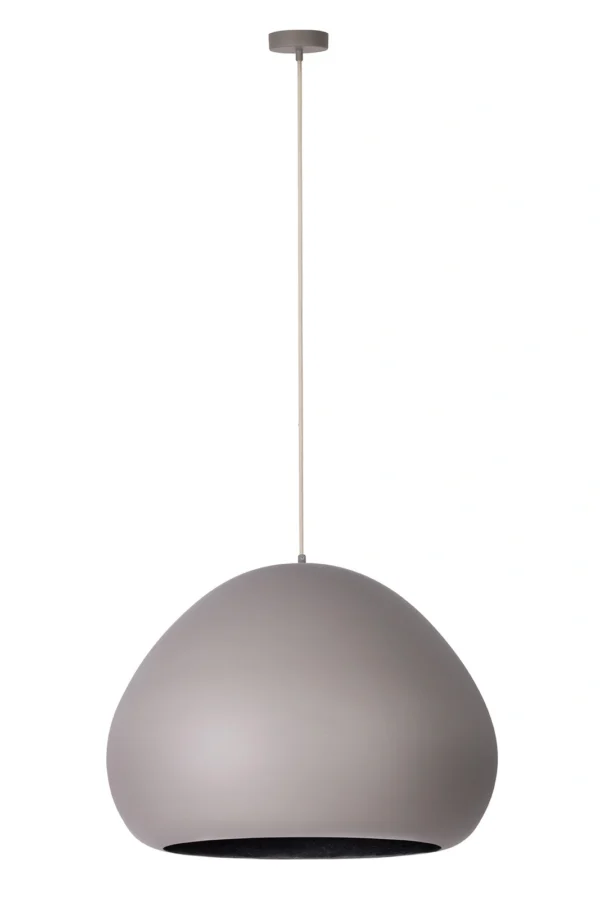 Lampa wisząca nowoczesna LAVA taupe/czarny, 1 × E27 – Sigma Lighting 41081