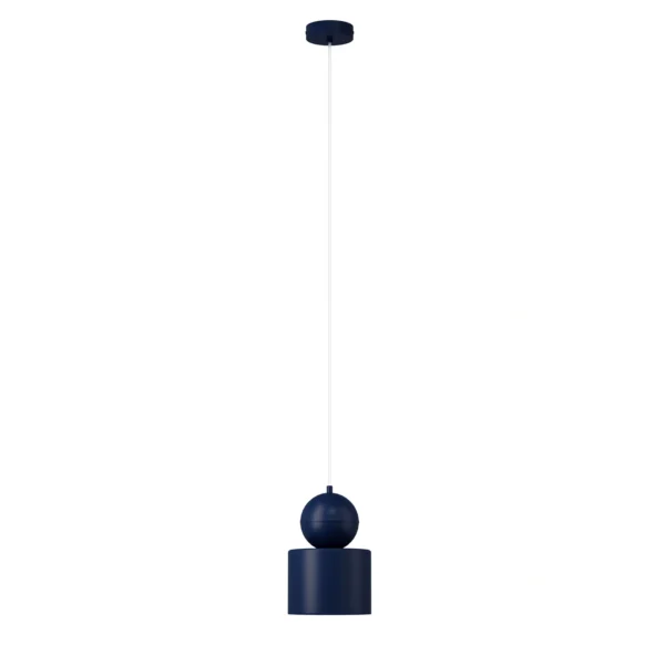 Lampa wisząca minimalistyczna MOSAIC B 1 granatowy, 1 × E27 – Sigma Lighting 41661
