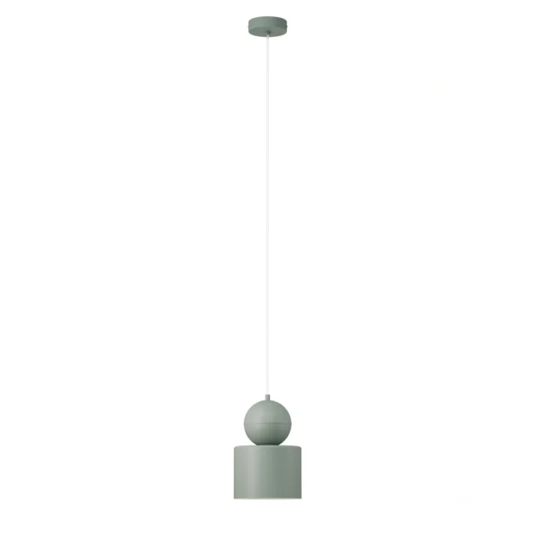 Lampa wisząca minimalistyczna MOSAIC B 1 szałwia, 1 × E27 – Sigma Lighting 41657