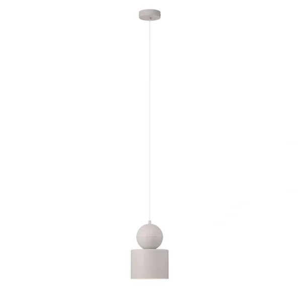 Lampa wisząca minimalistyczna MOSAIC B 1 szary bez, 1 × E27 – Sigma Lighting 41656
