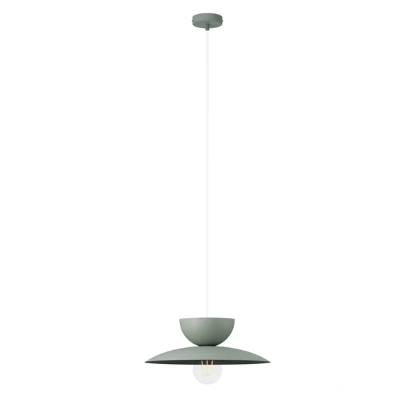 Lampa wisząca minimalistyczna MOSAIC C 1 szałwia, 1 × E27 – Sigma Lighting 41697