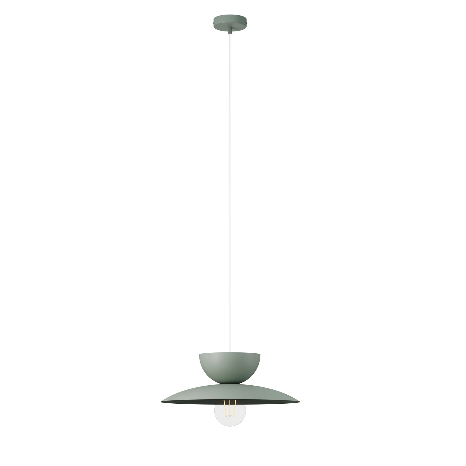 Lampa wisząca minimalistyczna MOSAIC C 1 szałwia, 1 × E27 – Sigma Lighting 41697
