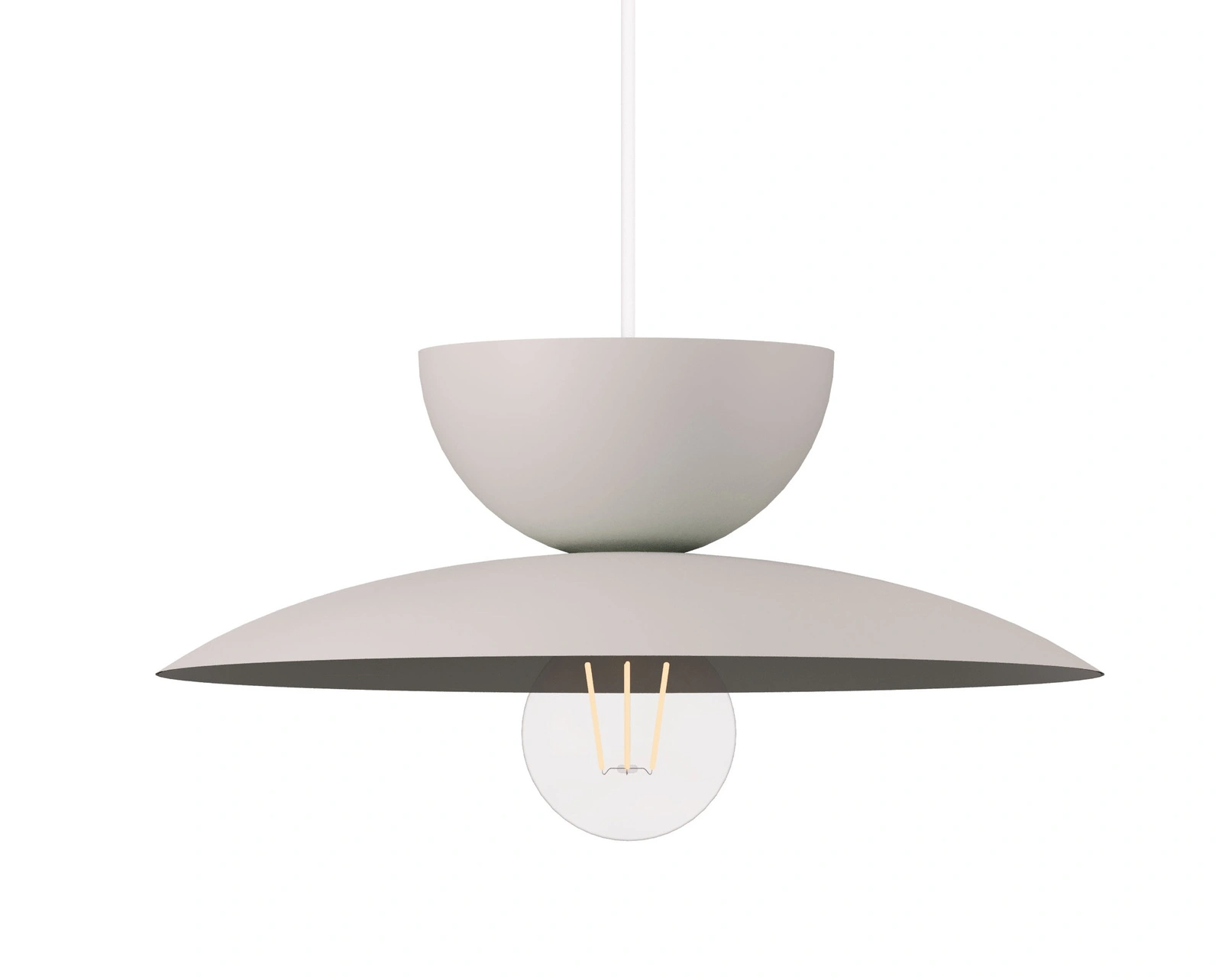 Lampa wisząca minimalistyczna MOSAIC C 1 szary beż, 1 × E27 – Sigma Lighting 41695 - obrazek 2
