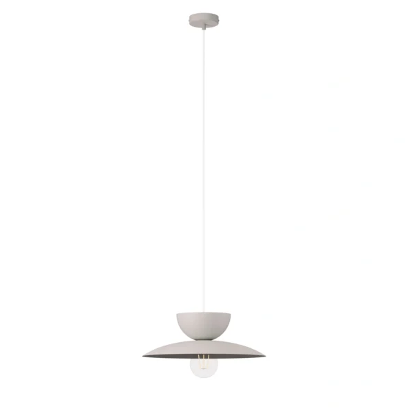 Lampa wisząca minimalistyczna MOSAIC C 1 szary beż, 1 × E27 – Sigma Lighting 41695