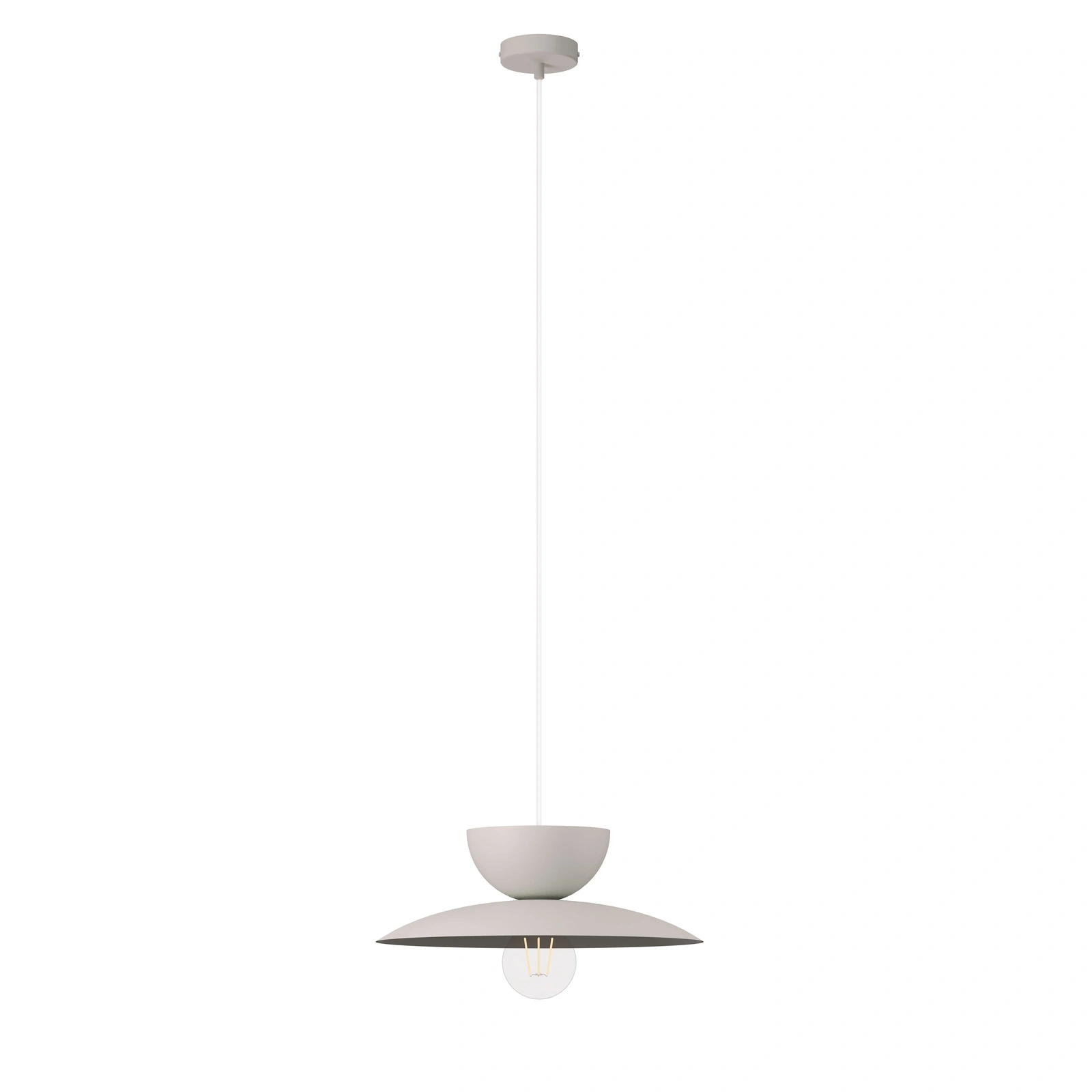 Lampa wisząca minimalistyczna MOSAIC C 1 szary beż, 1 × E27 – Sigma Lighting 41695
