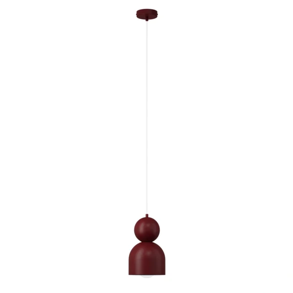 Lampa wisząca minimalistyczna MOSAIC D 1 bordowy, 1 × E27 – Sigma Lighting 41793