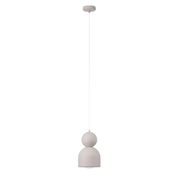Lampa wisząca minimalistyczna MOSAIC D 1 szary bez, 1 × E27 – Sigma Lighting 41789