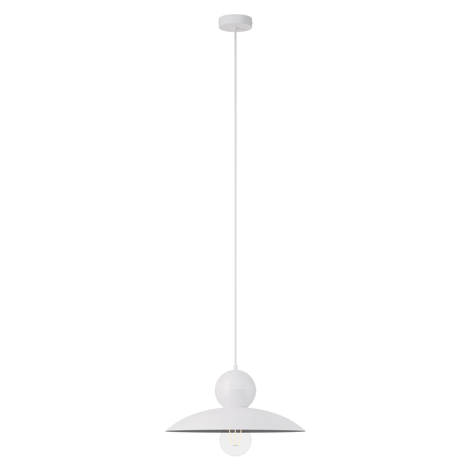 Lampa wisząca minimalistyczna MOSAIC E 1 biały, 1 × E27 – Sigma Lighting 41663