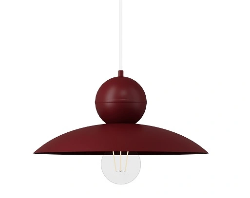 Lampa wisząca minimalistyczna MOSAIC E 1 bordowy, 1 × E27 – Sigma Lighting 41668 - obrazek 2
