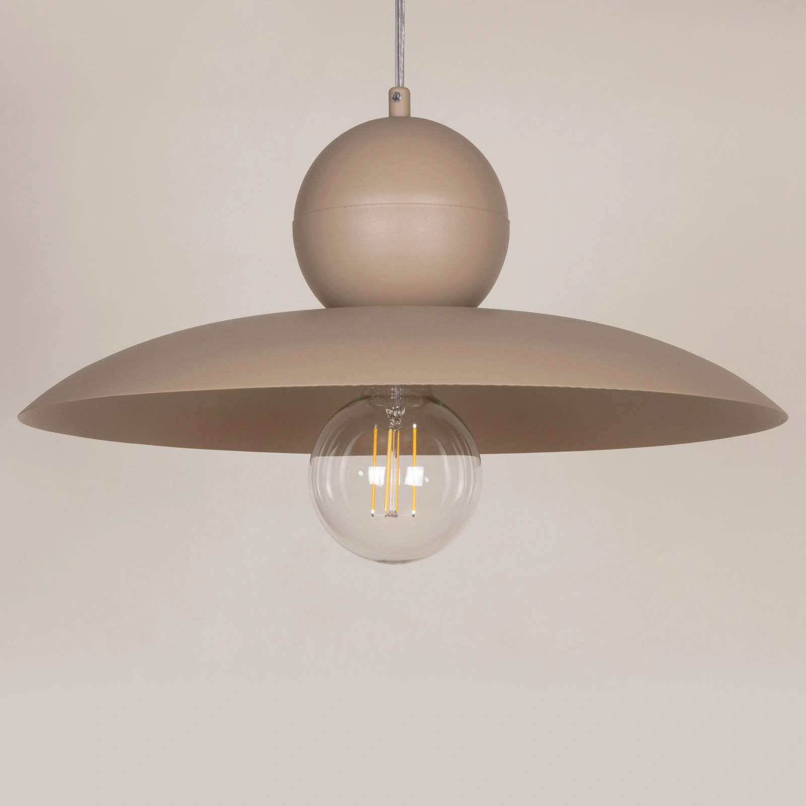 Lampa wisząca minimalistyczna MOSAIC E 1 ciepły beż, 1 × E27 – Sigma Lighting 41666 - obrazek 3
