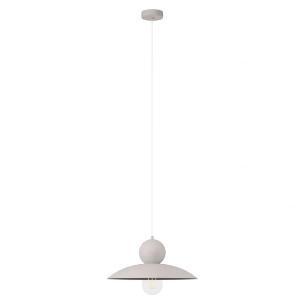 Lampa wisząca minimalistyczna MOSAIC E 1 szary bez, 1 × E27 – Sigma Lighting 41664