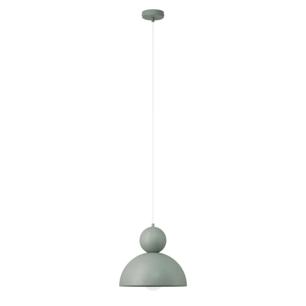 Lampa wisząca minimalistyczna MOSAIC F 1 szałwia, 1 × E27 – Sigma Lighting 41798